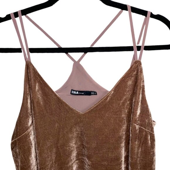 INA Strappy Velvet Camisole - Picture 3 of 5